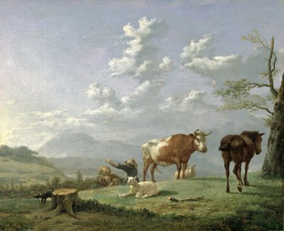 Pastorale Landschaft, ca. 1650 von Karel Dujardin